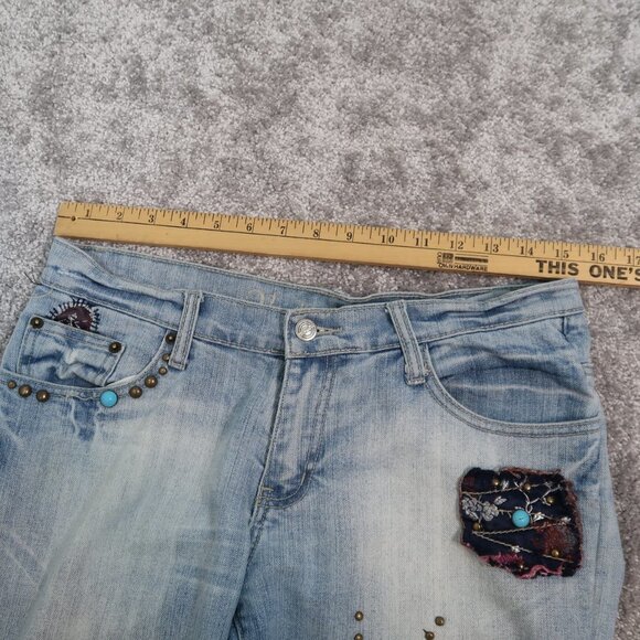 Vanilla Jeans With Turquoise Stones Size 11 - Picture 13 of 14